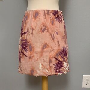 Peach Tie Dye Skirt‎ Juniors XS New